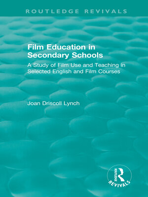 cover image of Film Education in Secondary Schools (1983)
